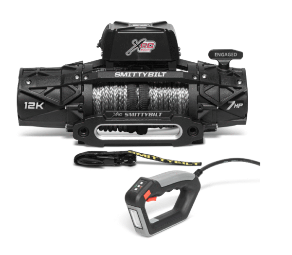 12K Generation 3 - 7.0hp Smittybilt Winch w/ Synthetic Cable