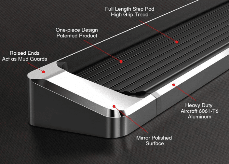20072023 Mercedes Sprinter Van Polished Aluminum Running Boards Set