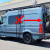 VS30 2019-2023 Mercedes Sprinter Van Aluminess Rear Ladder | Tire Carrier - Image 7