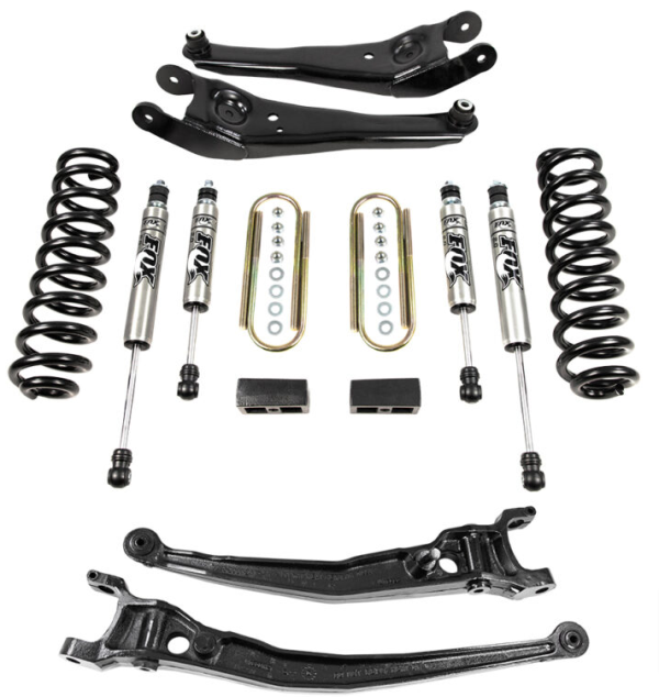 Ford E-Series Econoline Van E-250 E-350 3 inch Suspension Lift Kit w Fox Shocks Modified Radius Arms