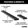 2014-2024 RAM Promaster Van Grip Step 7″ X 36″ & 100″ Black Aluminum Running board / Step 2pc set - Image 6