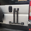 Rear Door Box Mount Carrier- Aluminum - Black for 2014-2024 Ram Promaster Van - Image 2