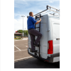 Aluminum Rear Door High Roof Ladder Anodized Black | Clear for 2014-2024 Ram Promaster Van by Prime Design - Image 2