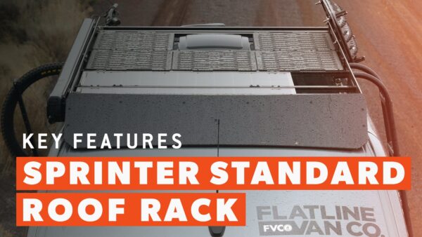 FVC Standard Roof Rack | 170" Wheelbase Sprinter Van by Flatline Van Co. - Image 15