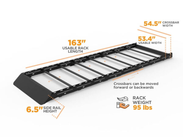 FVC Standard Roof Rack | 170" Wheelbase Sprinter Van by Flatline Van Co. - Image 14
