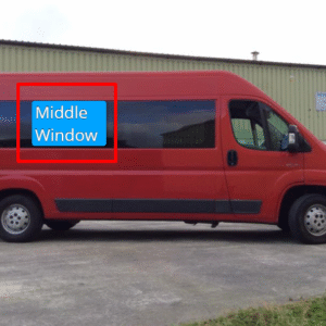 Side Middle Sliding Window for 159" / 159" Extended Ram Promaster Van's