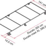 Roof Rack / Roof Rail Fiamma Kit - Black | Silver - for 136"/159" Wheel Base Ram Promaster
