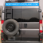 2015-2025 Ram Promaster Aluminess Rear Door Ladder | Tire Carrier | Box Carrier