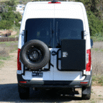 VS30 2019-2023 Mercedes Sprinter Van Aluminess Rear Tire Carrier Mount and Box Rack