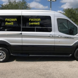 2015+ Ford Transit CR Laurence FW293R Passenger side Forward T-vent Window | 130" | 148" | Extended