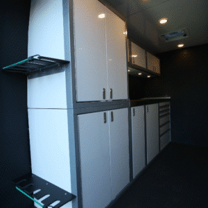 VS30 2019-2023 Mercedes Sprinter Conversion Van 36" Wall Cabinet | Silver & White Finish