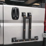 Rear Door Box Mount Carrier- Aluminum - Black for 2014-2024 Ram Promaster Van