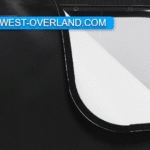 42"x12" Bunk Window Van Vinyl Window Black Shade w/ Reflectix Cover Set