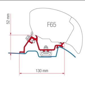 Fiamma Adapters for F65 & F80 with or without roof rails for Mercedes Sprinter Van - Free Shipping