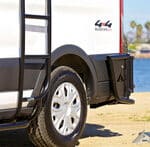 Vertical Rear Door Bike Rack for Ford Transit (2015+): Secure, No-Drill Installation, and Space-Saving Design