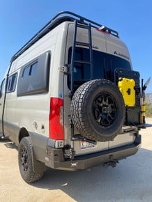 Aluminess Rear Door Ladder - Mercedes Sprinter 2019-2025