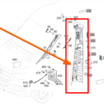 VS30 2019-2025 Mercedes Sprinter Van Genuine Mercedes Driver / Passenger B Pillar Trim